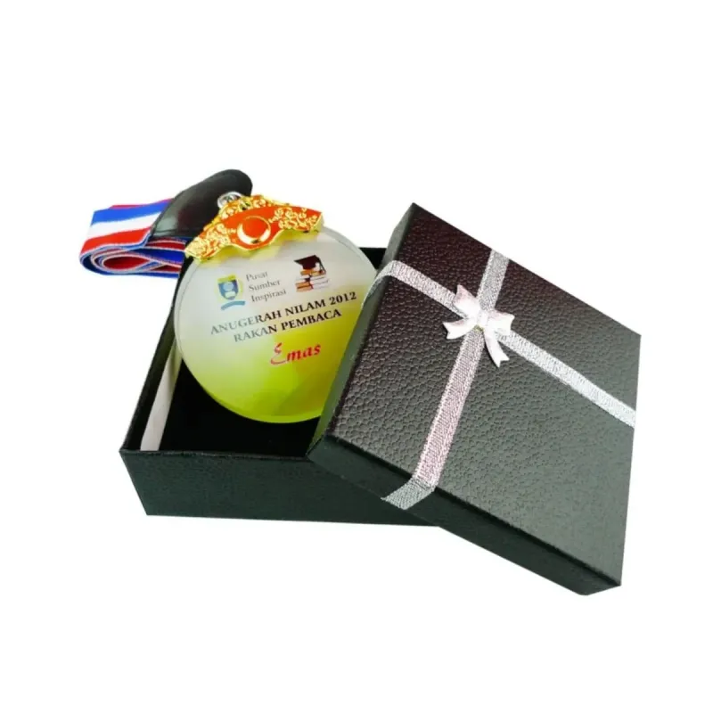 Crystal Hanging Medal with Gift Box (GOLD, SILVER, BRONZE) 8175 mixed materials corporate gifts product image