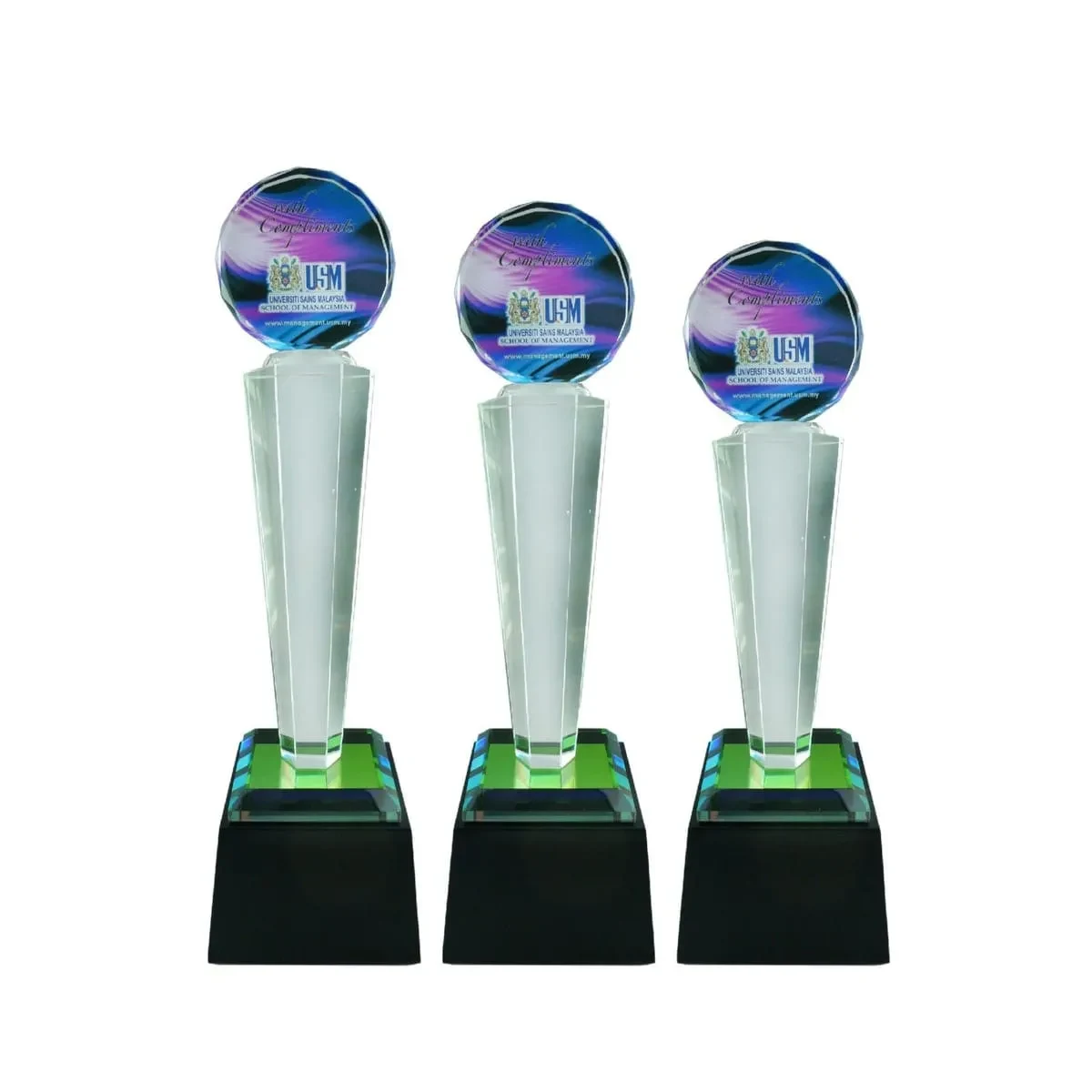 Exclusive Crystal Glass Awards 8186