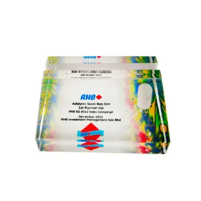 Crystal Paper Weight (Namecard Holder with Pen Holder) 8210
