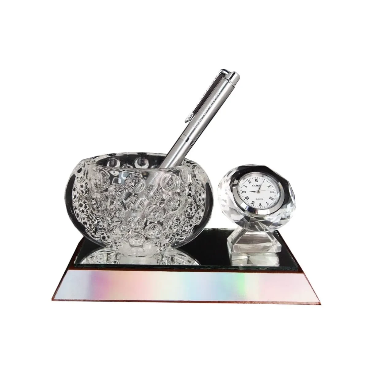 Crystal Bowl with Clock 8214