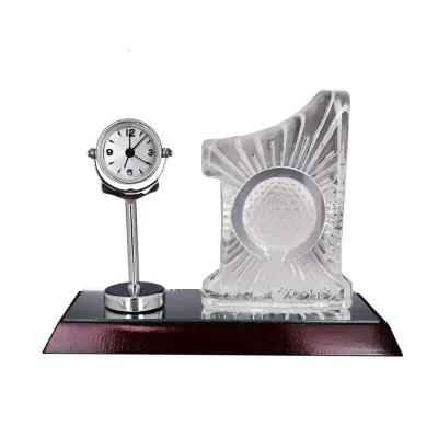 Golfer Souvenir with Clock 8235
