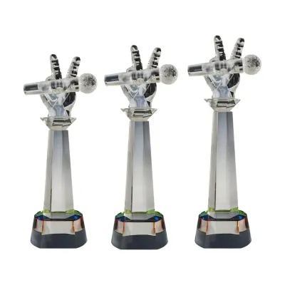 Exclusive Crystal Glass Awards (Microphone) 8265