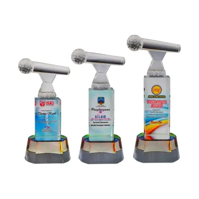 Exclusive Crystal Glass Awards (Microphone) 8266