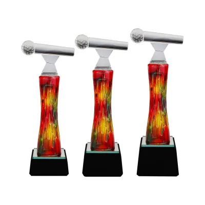 Exclusive Crystal Glass Awards (Microphone) 8267