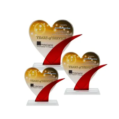 Exclusive Crystal Glass Love Awards 8282