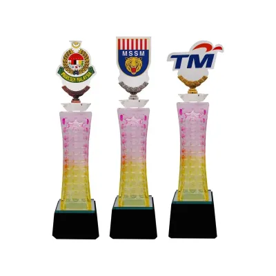 Exclusive Crystal Glass Awards with Acrylic 8294