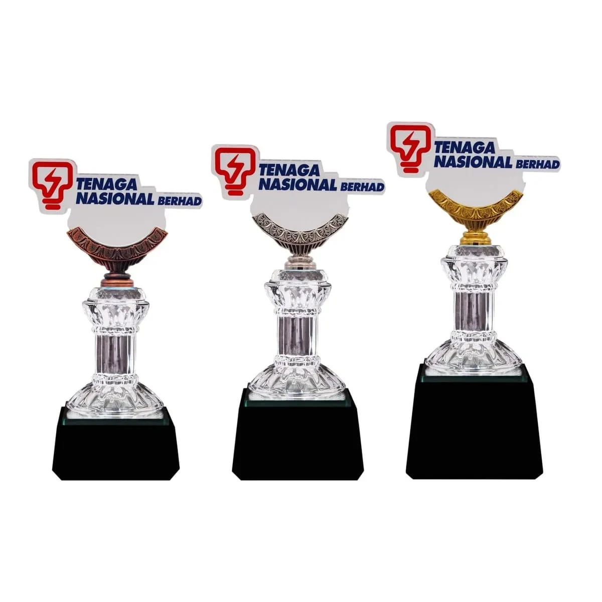 Exclusive Crystal Glass Award with Acrylic 8296