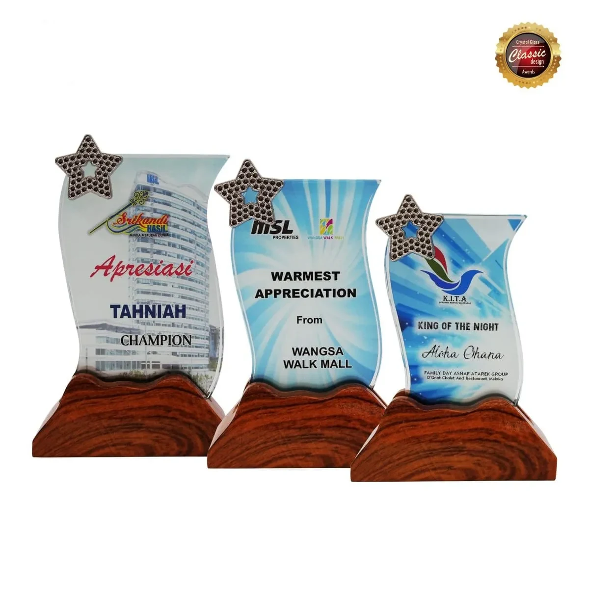 Exclusive Crystal Plaques 8316