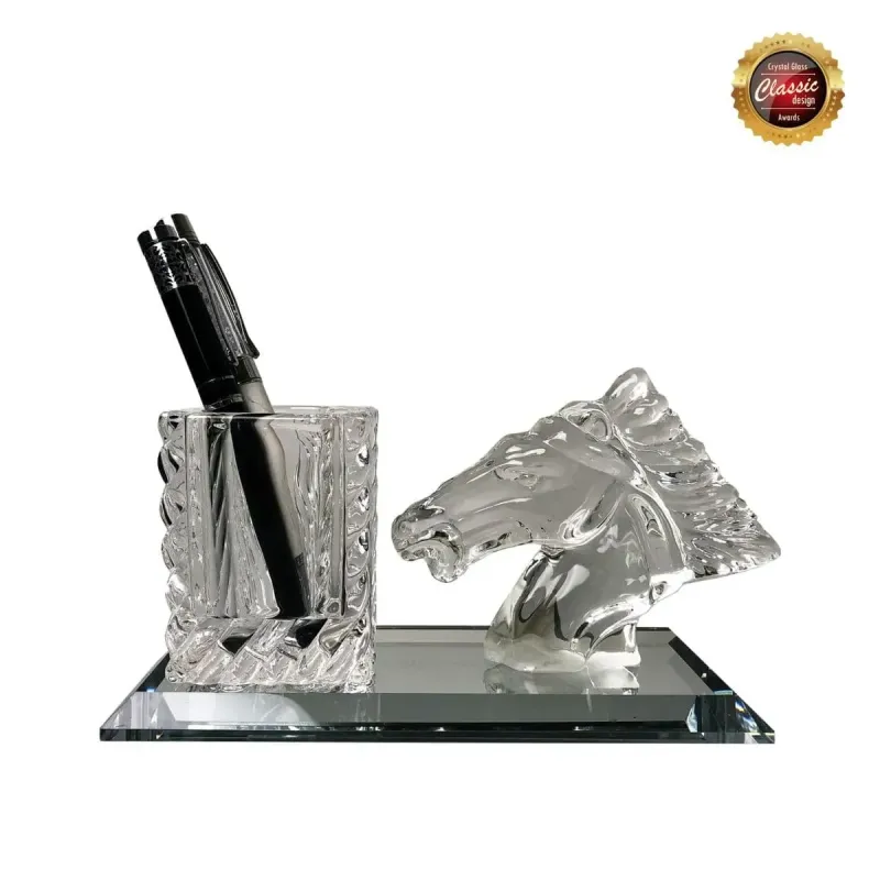Crystal Pen Holder with Crystal Horse 8342 mixed materials corporate gifts product image