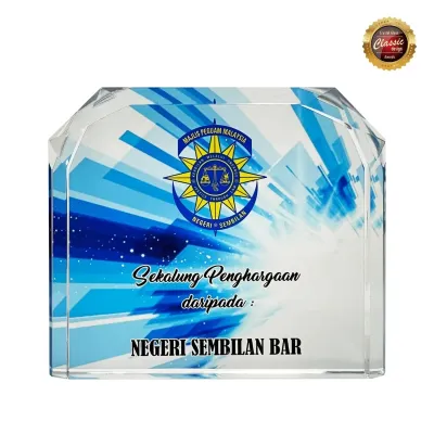 Exclusive Crystal Plaque 8358