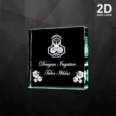 Square Crystal Paper Weight 9044