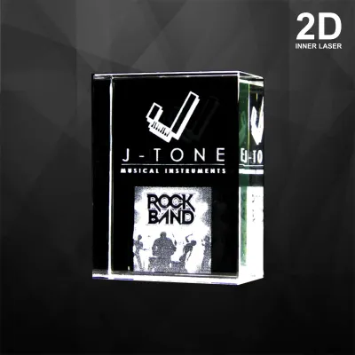 Square Crystal Paper Weight 9045