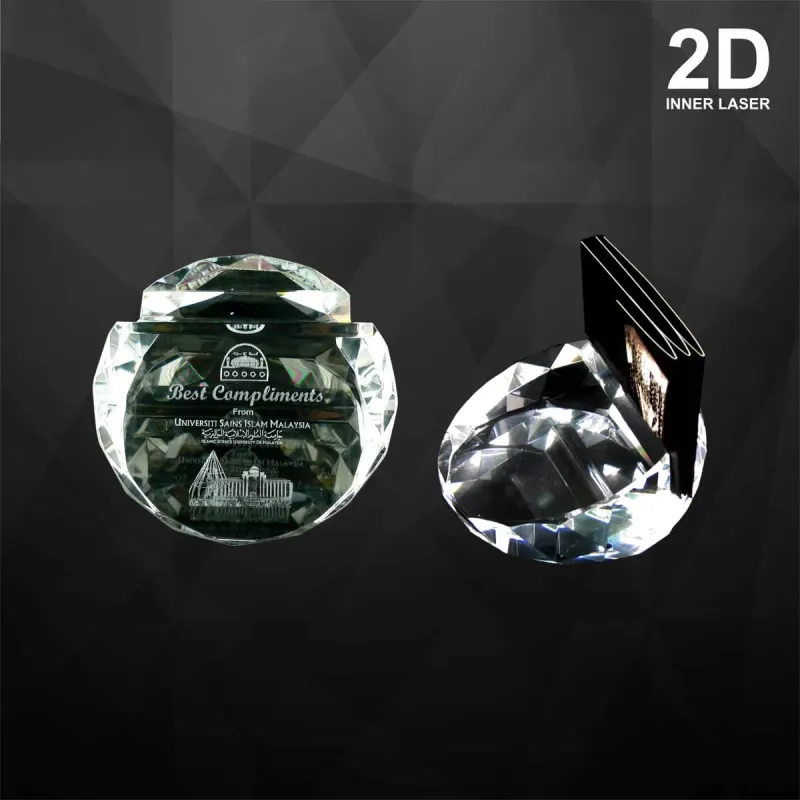 Crystal Paper Weight with Namecard Holder 9049 mixed materials corporate gifts product image