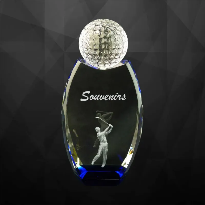 Exclusive Crystal Golf Trophy 9076 product image