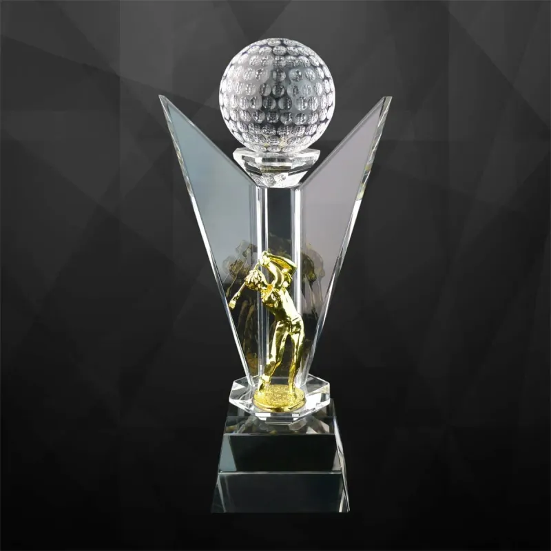 Exclusive Crystal Golf Trophy 9077 product image