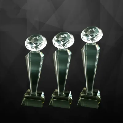 Exclusive Crystal Diamond Trophy 9100