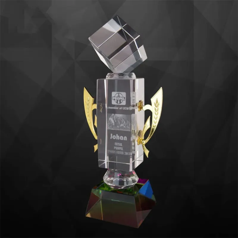 Exclusive Crystal Cube Trophy 9108 product image