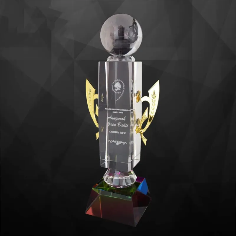 Exclusive Crystal Globe Trophy 9114 product image