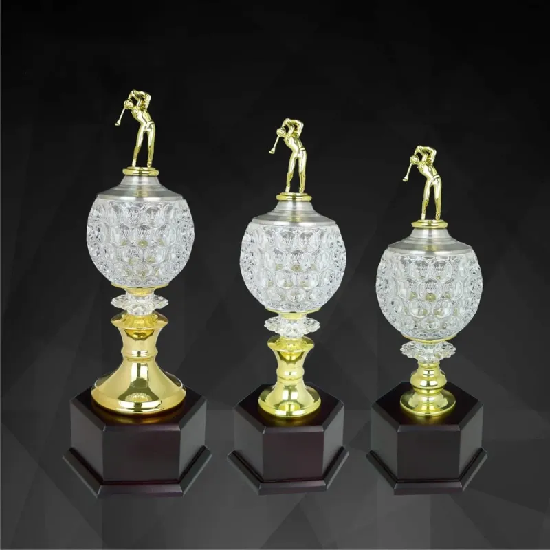 Exclusive Crystal Golf Trophy 9141 product image