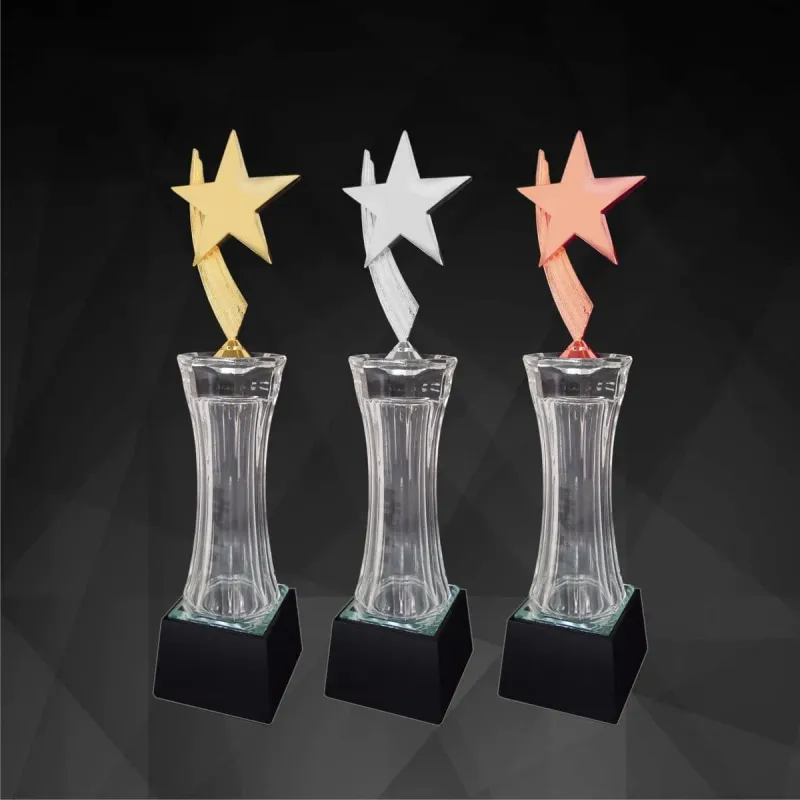 Exclusive Crystal Star Trophy (GOLD, SILVER, BRONZE) 9155 product image