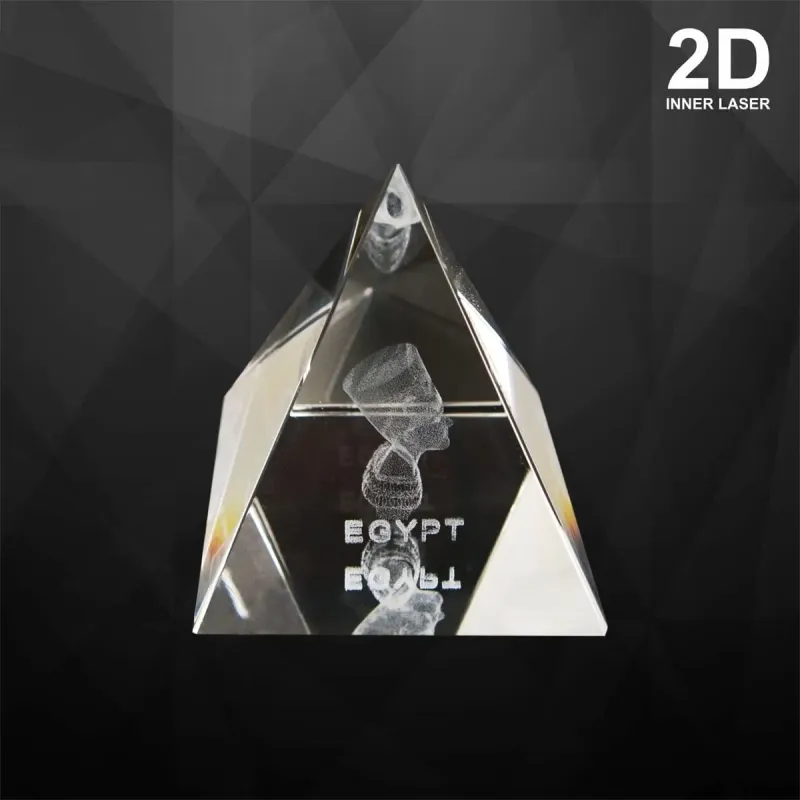 Pyramid Crystal Paper Weight 9161 mixed materials corporate gifts product image