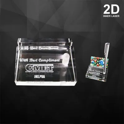 Crystal Namecard & Pen Holder Paper Weight 9162