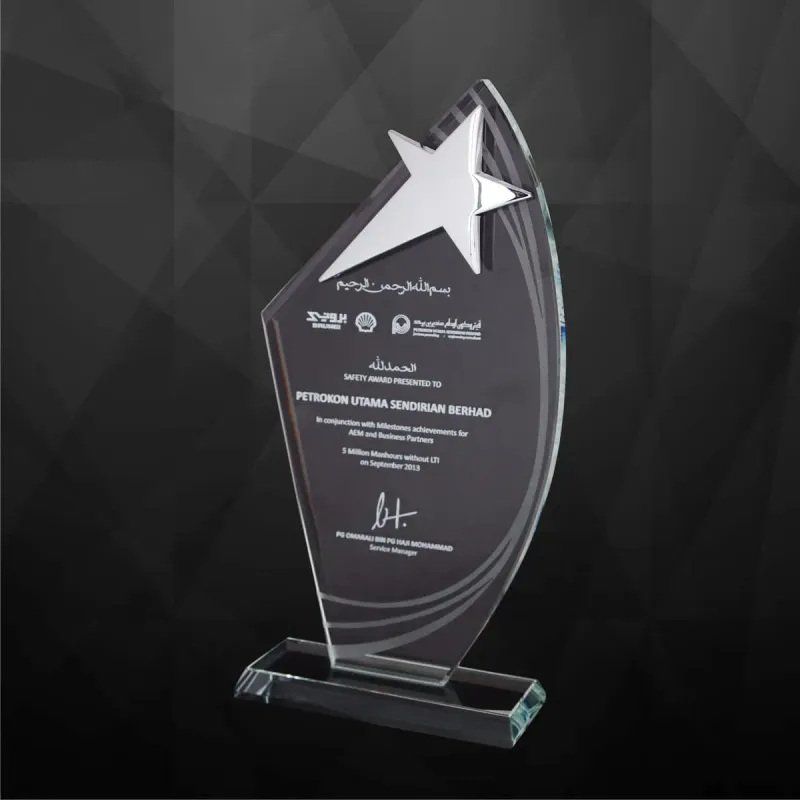 Exclusive Crystal Star Plaques 9166 product image