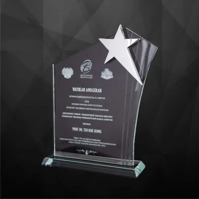 Exclusive Crystal Star Plaques 9167