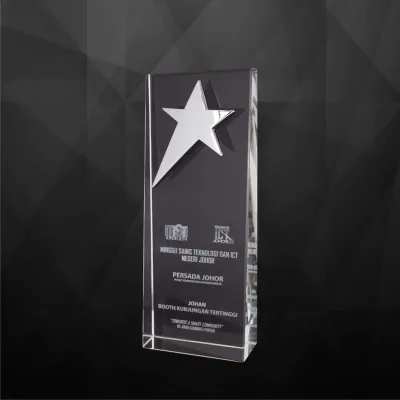 Exclusive Crystal Star Plaques 9172