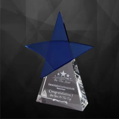 Exclusive Crystal Star Plaques 9173
