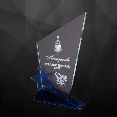 Exclusive Crystal Star Plaques 9175
