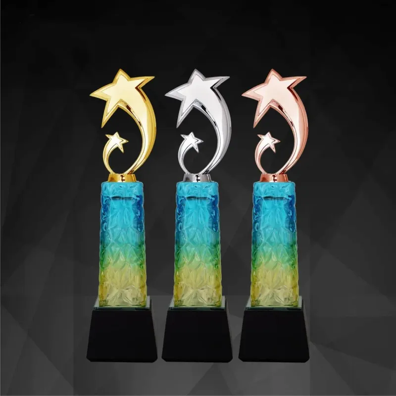 Exclusive Star Awards (GOLD, SILVER, BRONZE) 9193 crystal trophies product image