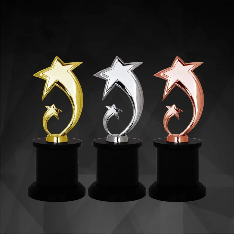 Exclusive Star Awards (GOLD, SILVER, BRONZE) 9194 crystal trophies product image