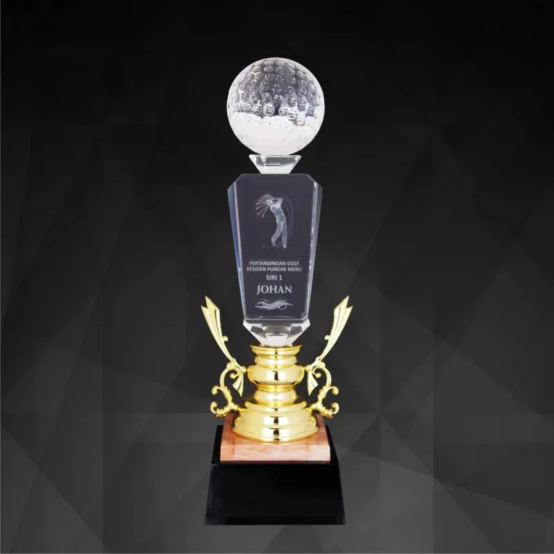 Exclusive Crystal Golf Trophy 9204 product image