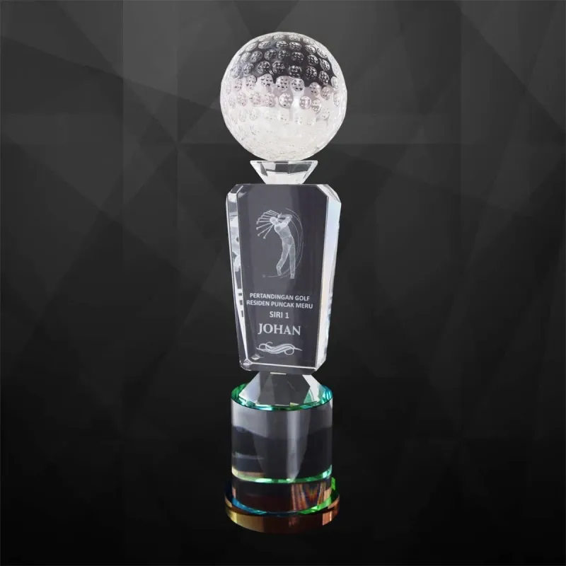 Exclusive Crystal Golf Trophy 9206 product image