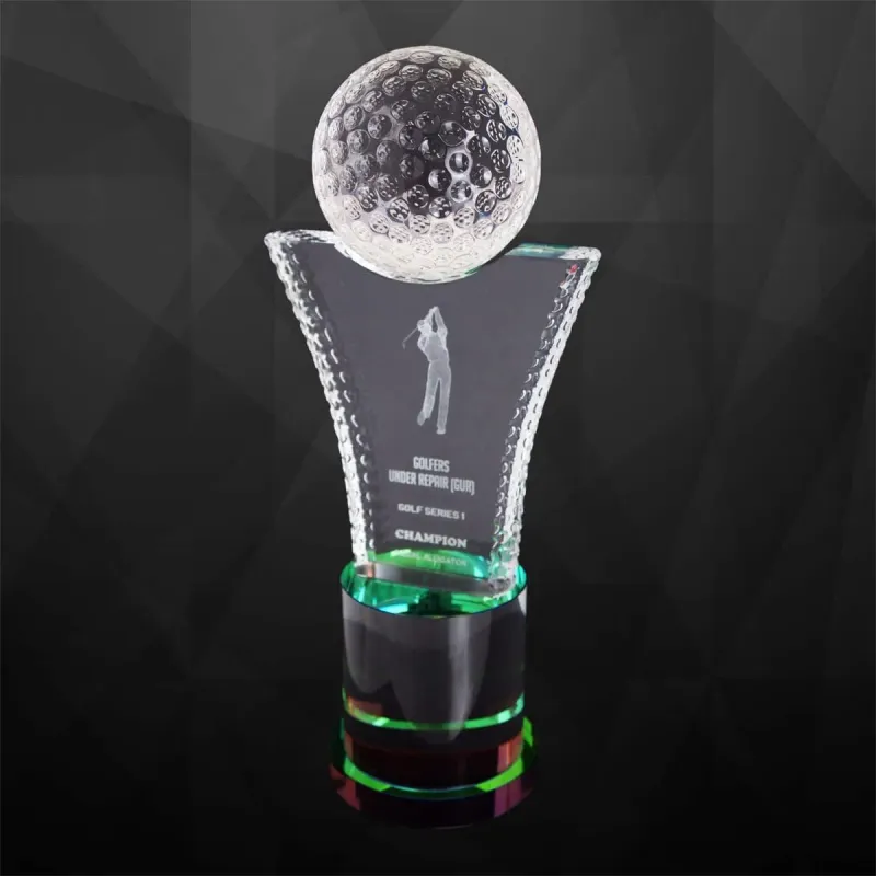 Exclusive Crystal Golf Trophy 9209 product image