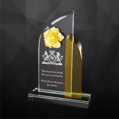 Exclusive Crystal Flowers Plaques 9214