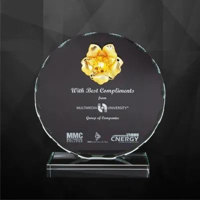Exclusive Crystal Flower Plaques 9217