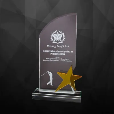 Exclusive Crystal Star Plaques 9227