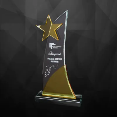 Exclusive Crystal Star Plaques 9228