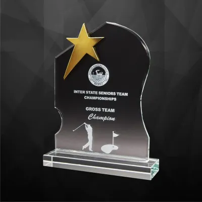 Exclusive Crystal Star Plaques 9250