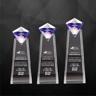 Exclusive Crystal Diamond Plaques 9257