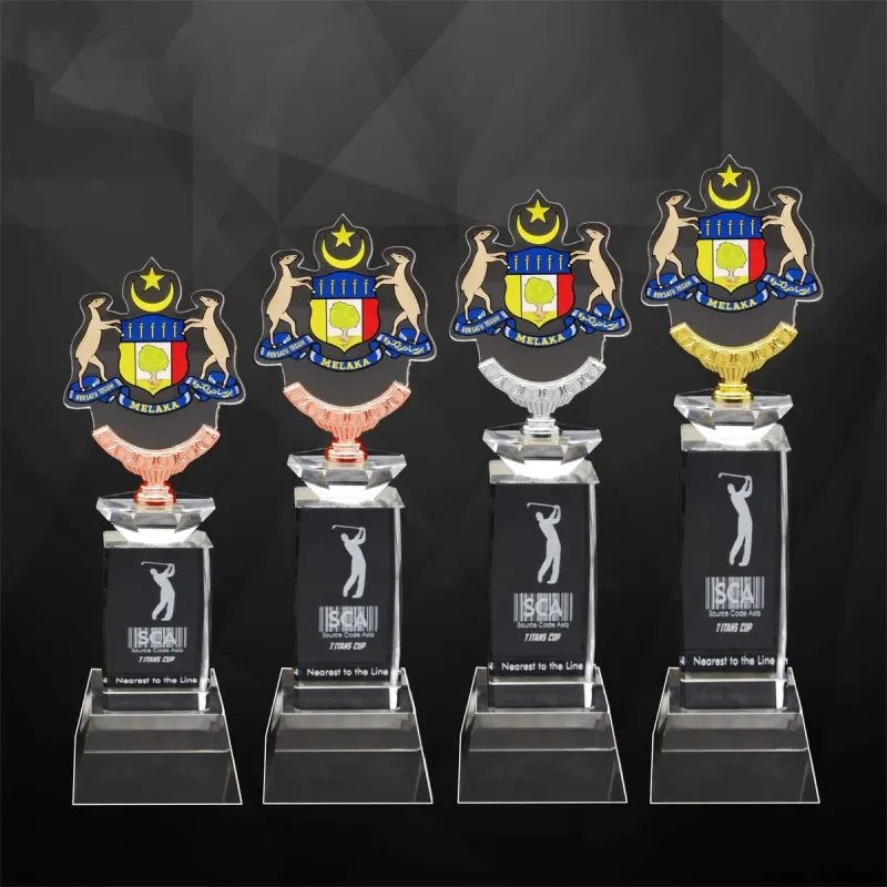 Exclusive Crystal Trophy with Acrylic Medal 9264 product image
