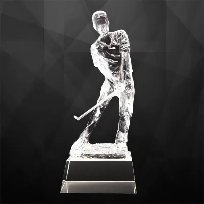Exclusive Crystal Golf Trophy 9275
