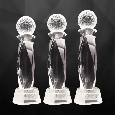 Exclusive Crystal Golf Trophy 9277