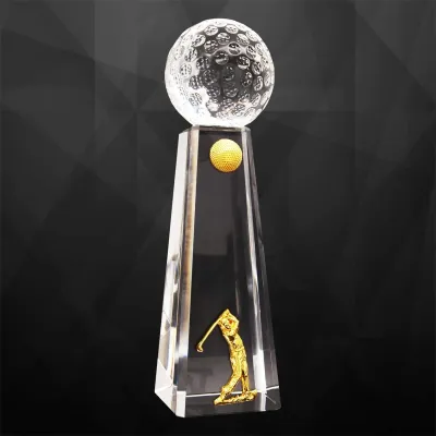 Exclusive Crystal Golf Trophy 9281