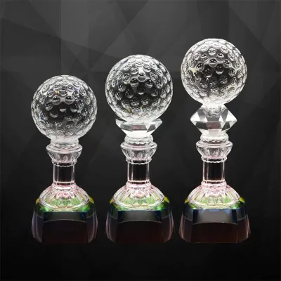 Exclusive Crystal Golf Trophy 9282