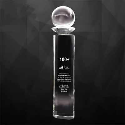 Exclusive Crystal Trophy with Crystal Ball 9287
