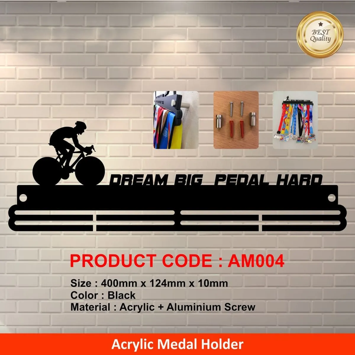 Acrylic Medal Holder (Cycling)