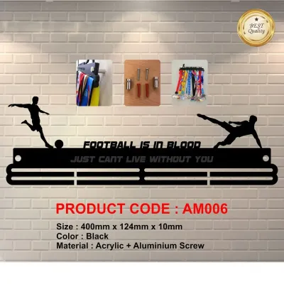 Acrylic Medal Holder (Football) AM006